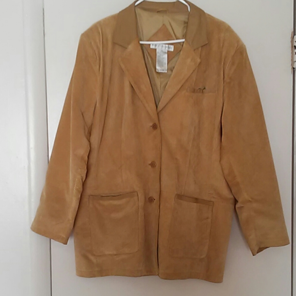 JESSICA HOLBROOK SUEDE WITH LEATHER LINING JACKET